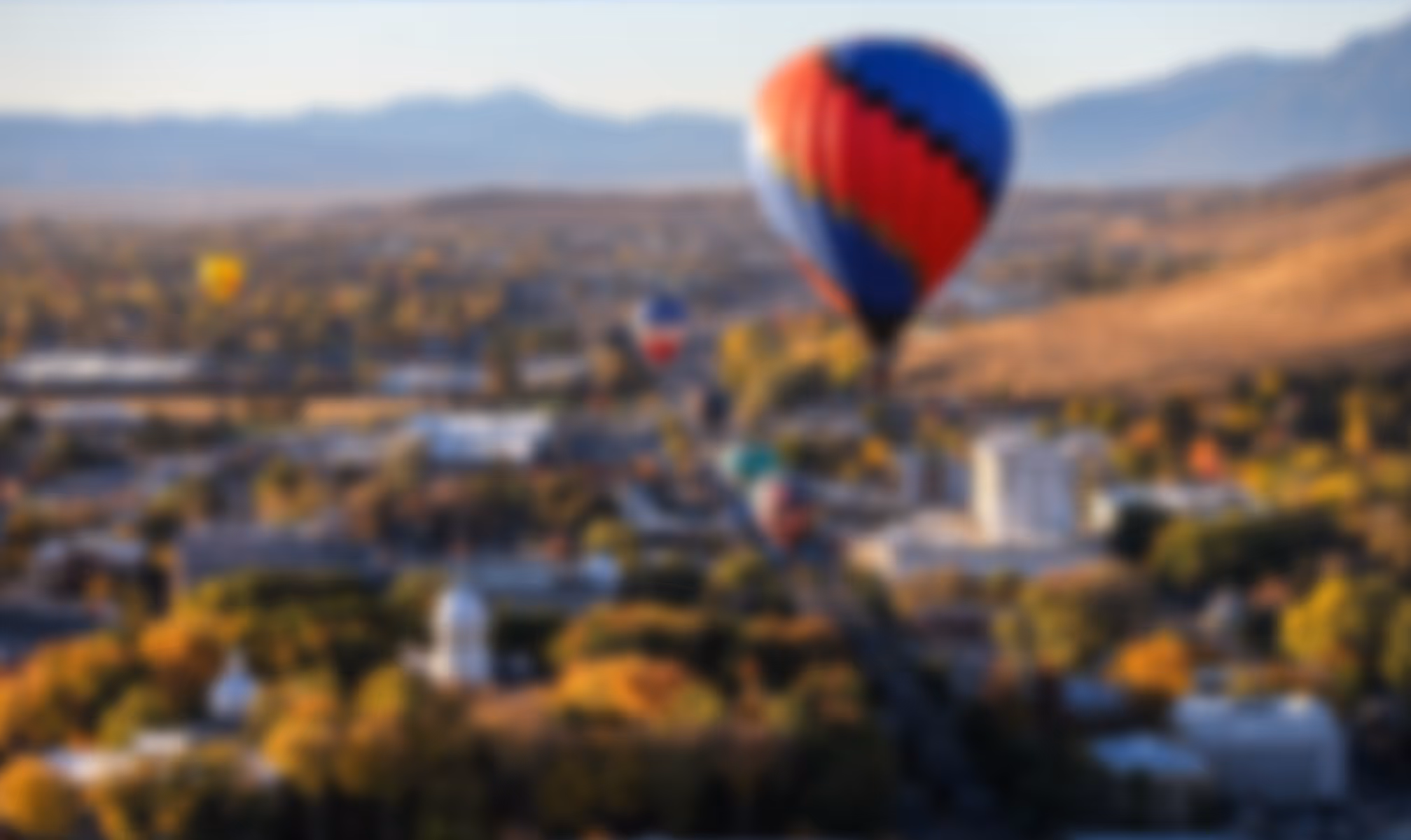 Aerial view of Carson City, Nevada