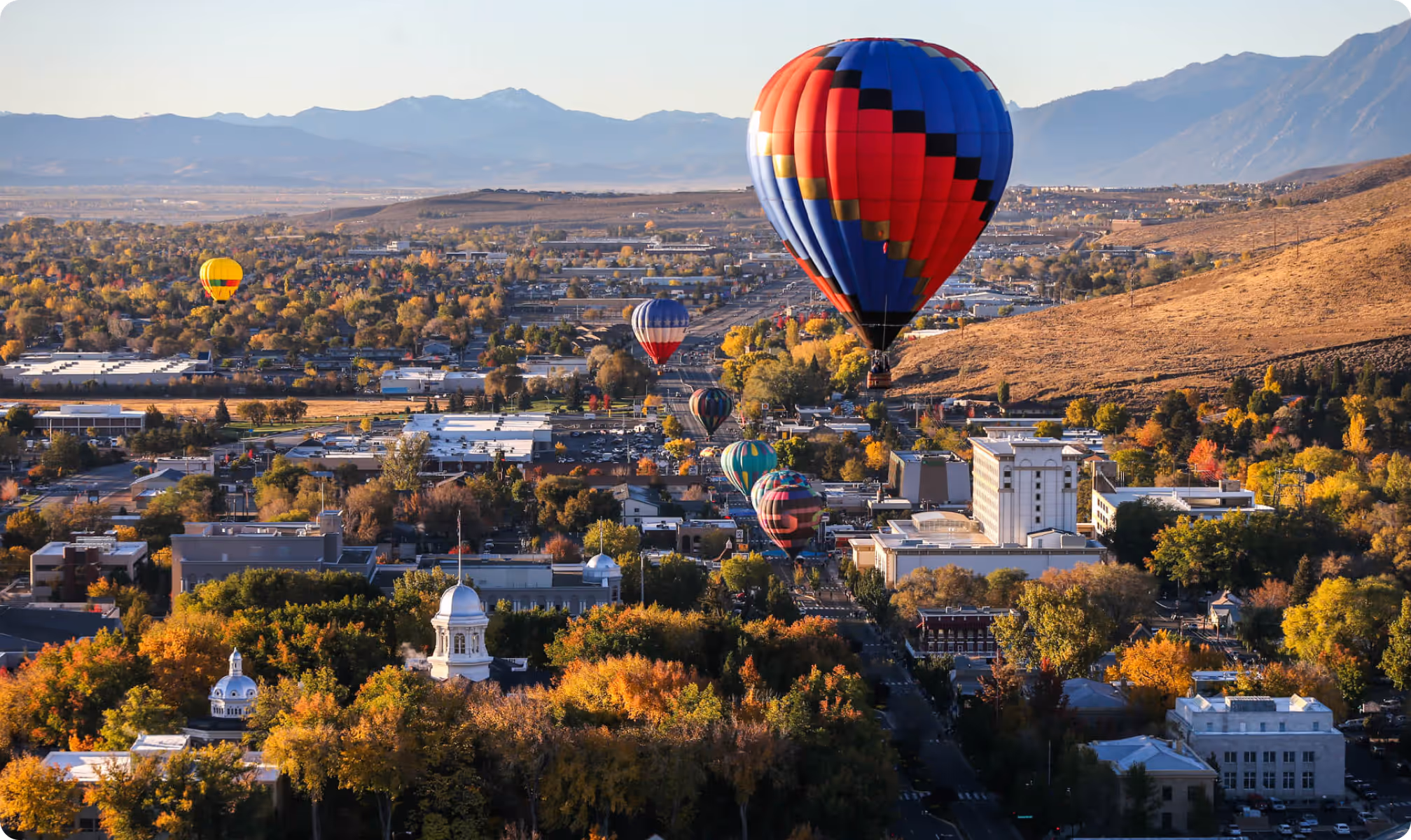 Aerial view of Carson City, Nevada