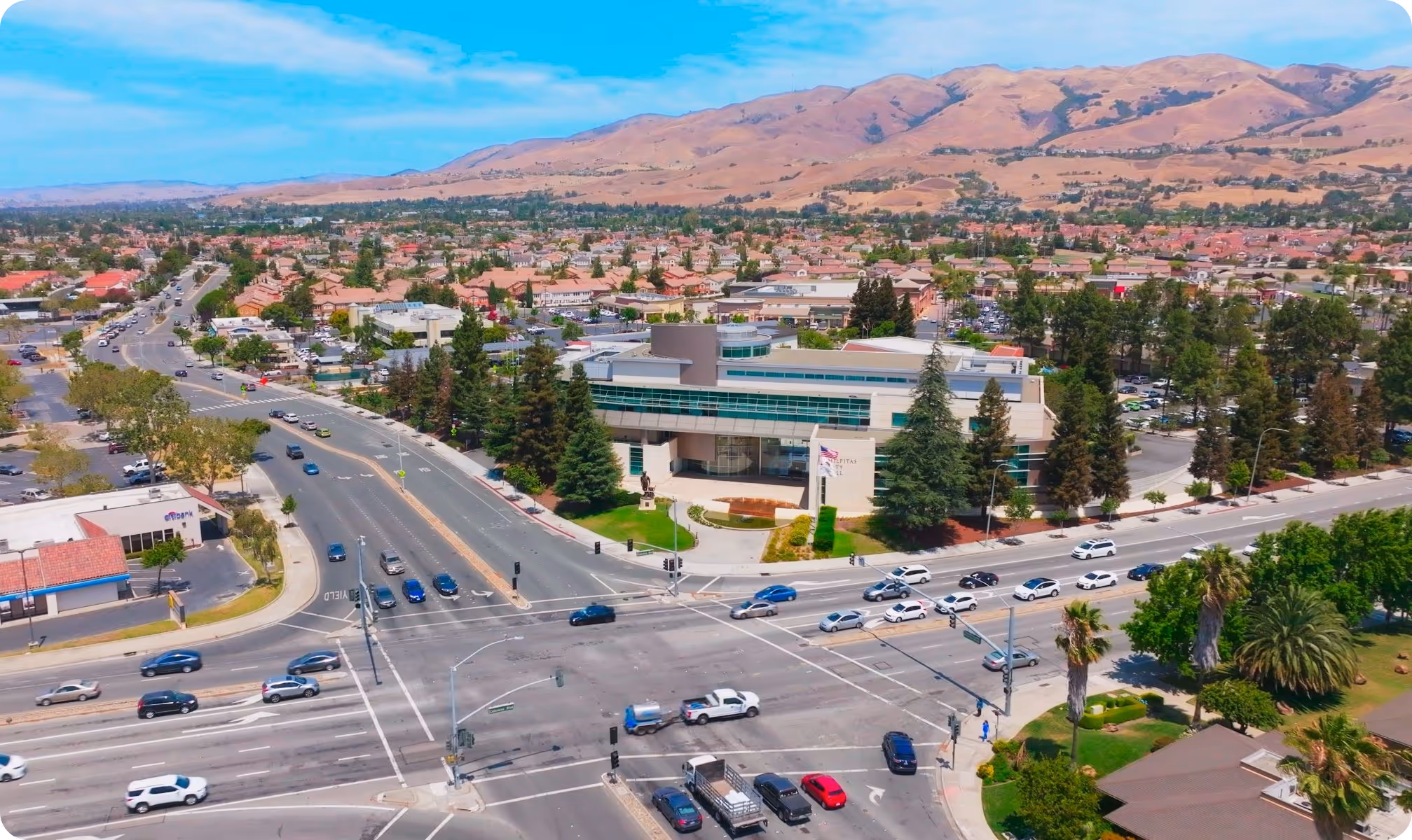 Milpitas, California municipal landscape