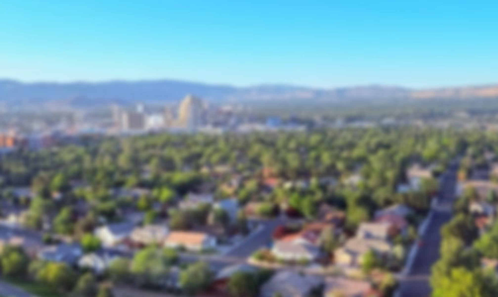 Aerial view of Washoe County, Nevada